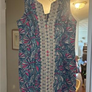 Lilly Pulitzer for Target Blue and Pink Patterned Dress